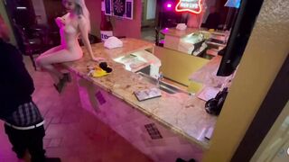 Bombshell Birthday thot gets pounded at the bar after last call