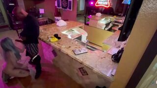 Bombshell Birthday thot gets pounded at the bar after last call