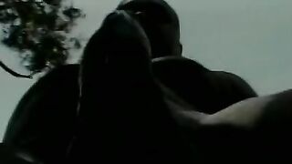 Ebony lovers suck and pounded each other by the lake