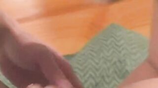 Ebony sluts with super titties gets screwed by white stud before he feeds her cum