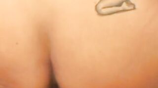Stud sucks a moist twat with his monstrous penis inside bed