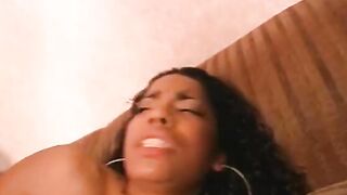 Honey skin black with perky jugs takes long african penis inside every position