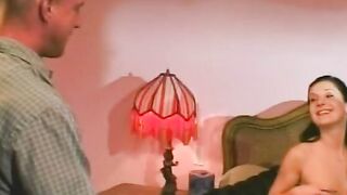 Freaky sluts gets twat screwed doggy style and finger screwed into three-way