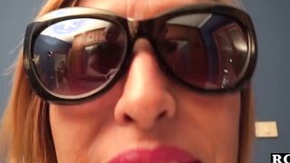Rosa: super sexy butt, slender and slutty body that oozes and fucks with two men