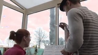 Homemade anal lessons for this red haired teens