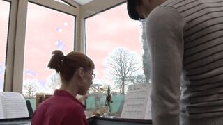 Homemade anal lessons for this red haired teens
