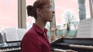 Homemade anal lessons for this red haired teens