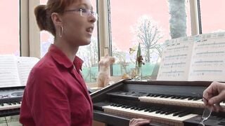 Homemade anal lessons for this red haired teens