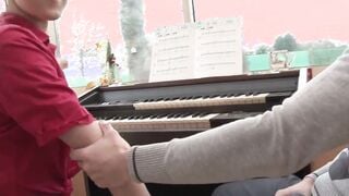 Homemade anal lessons for this red haired teens
