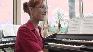 Homemade anal lessons for this red haired teens