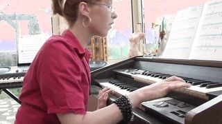 Homemade anal lessons for this red haired teens