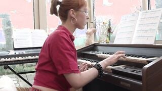 Homemade anal lessons for this red haired teens