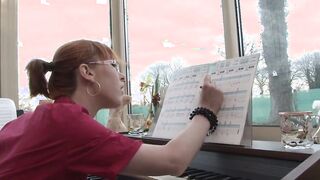Homemade anal lessons for this red haired teens