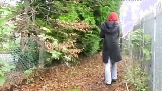 Stop pee inside outside! People can watch you!