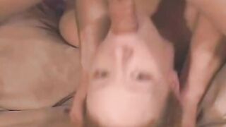 Vulgar red haired with a tight butt is pounded hardcore