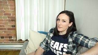 BFF Loses a Bet and Blows Your Penis - pov Vibrator Head and Cum into Mouth