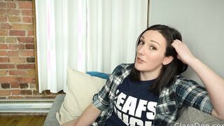 BFF Loses a Bet and Blows Your Penis - pov Vibrator Head and Cum into Mouth