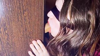 I saw someone's penis sticking out of my closet and decided to suck it, and it