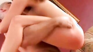 Huge dick fills up this sex toy dig young dark haired bald snatch MILF sluts
