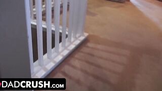 Dad Crush - Sensual Blonde Teenie Blows On Stepdads Penis And Let Him Cum Into Her