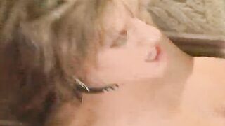 This blonde loves to riding hardcore a huge penis