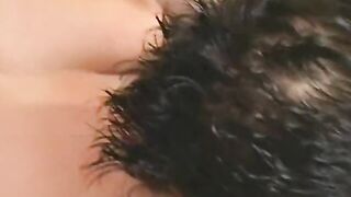 This blonde loves to riding hardcore a huge penis