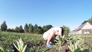Farmer's Fiance Masturbates into the Field
