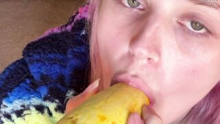 ASMR- Squash Blowing and Licking