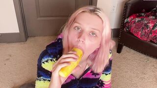 ASMR- Squash Blowing and Licking