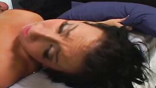 delicious dark hair barely legal Ricki White Dig Squirting Snatch Juice on Her Mans Dick