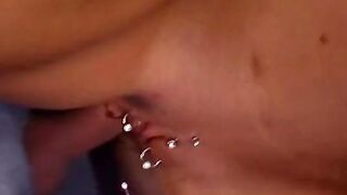 Blonde mom inside underwear and boots gets railed from behind into a garage