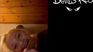 Amateur fellatio from teen yo blonde / Marilyn Sugar / Cum into mouth / TWITTER @devils kos