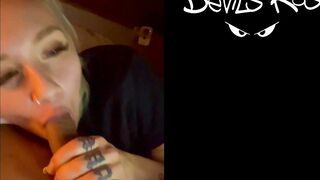 Amateur fellatio from teen yo blonde / Marilyn Sugar / Cum into mouth / TWITTER @devils kos