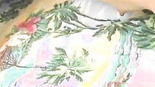 Freaky cheerleader gets her twat fingers then banged inside bed by a dude