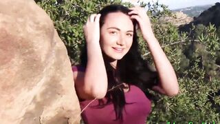 JOHNNYGOODLUCK Natural Big Boobed Charlotte Cross Smashed Outdoor