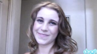Adorable Faced Kinsley Eden Looking Forward To Nailed The Dude She Just Meeting