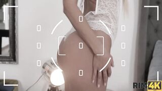 RIM4K. Sweet doll pleases photographer with head and anal pleasure