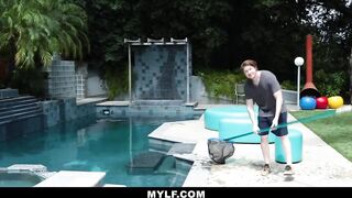Huge Titties Mom Krissy Lynn Needs Full Service From Her Pool Boy