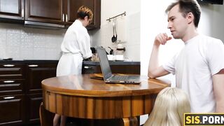 SISPORN chick with no titties likes impudent pastime that includes crazy bonking by stepbro