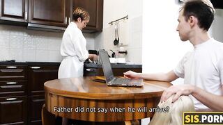 SISPORN chick with no titties likes impudent pastime that includes crazy bonking by stepbro