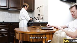 SISPORN chick with no titties likes impudent pastime that includes crazy bonking by stepbro