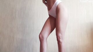 FeralBerryy with Bae tan lines gets nude on camera for her stepbrother