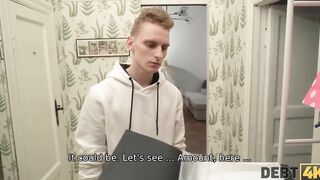 DEBT4k Ukrainian shopaholic banged by debt collector into hubbys presence