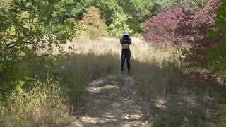 Ripped Her Leggings And Nailed Into The Park - Outdoors Sex
