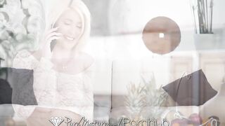 PUREMATURE Anal Day Erotic Party For Big Boobed Blonde
