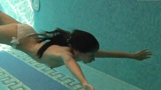 Swimming pool mermaid sexiest Irina Russaka nude