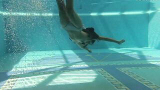 Swimming pool mermaid sexiest Irina Russaka nude