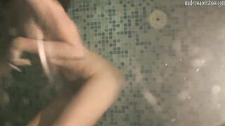 Tight cunt dark haired Liza Medovaja underwater