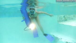 Swimming pool orgasms and masturbations by Minnie Manga