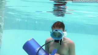 Swimming pool orgasms and masturbations by Minnie Manga